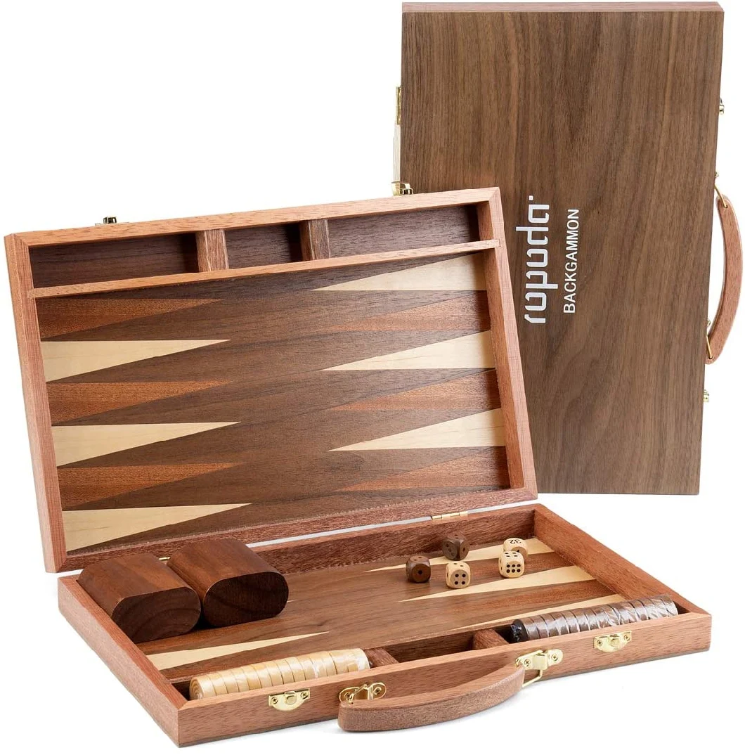 Wholesale High Quality Travel Size Wooden Backgammon Board Game Set