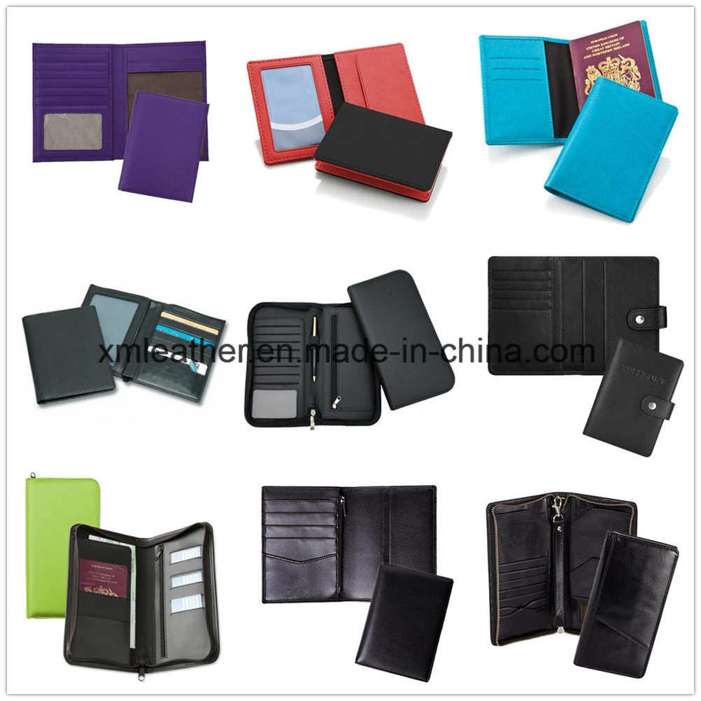 Leather Travel Journey ID Card Case Passport Holder