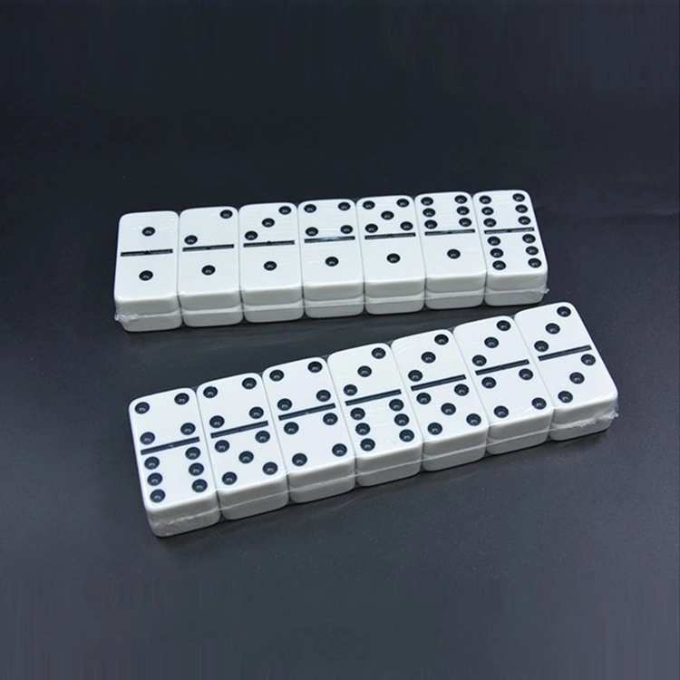 Modern Customized Wooden Plastic Domino Set with Packaging Box