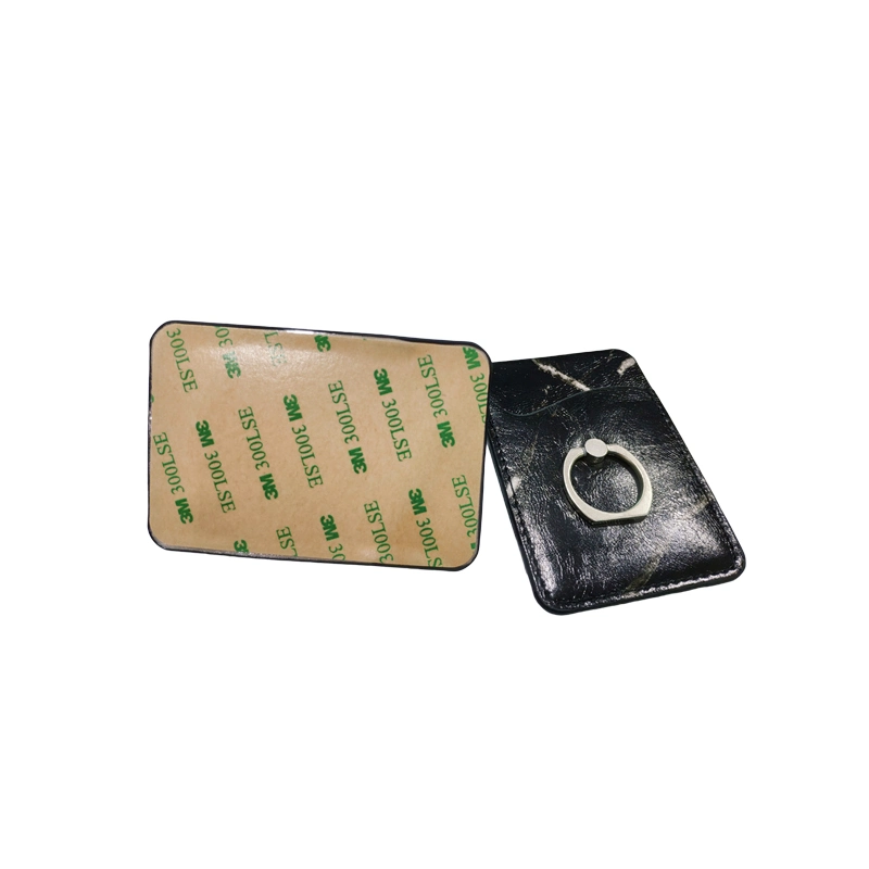 Cell Phone Pocket Card Holder 3m Adhesive Card Holder with Ring