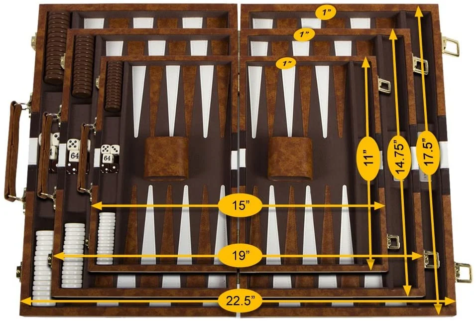 High-Grade Velvet Backgammon Set, Custom Backgammon Board Oriental Backgammon