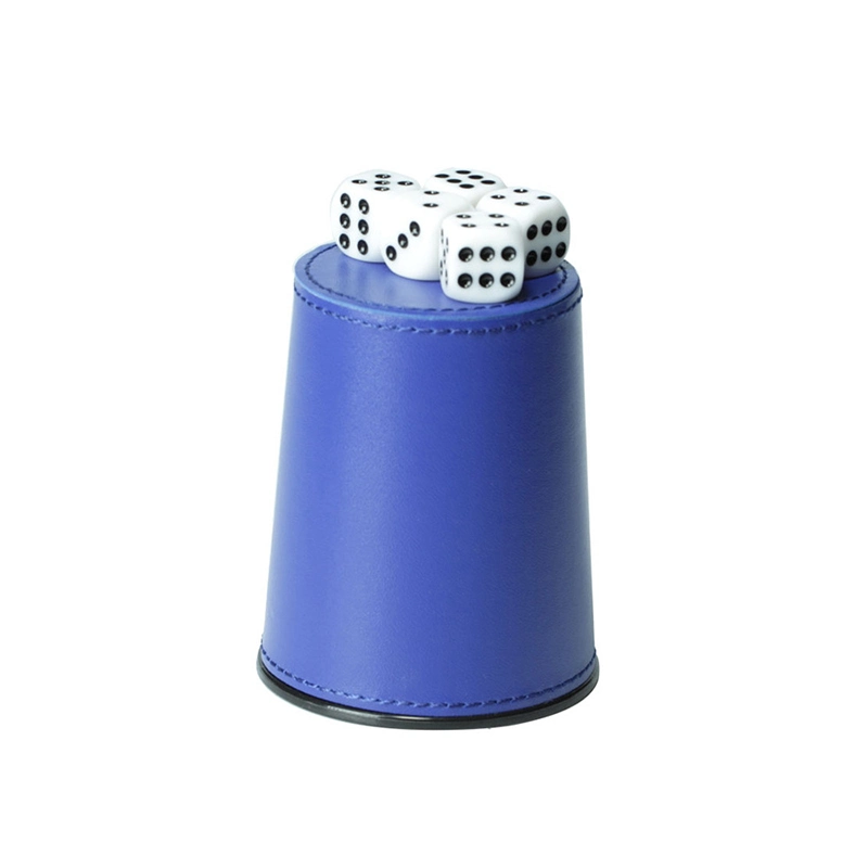 Factory Price OEM Custom Color PU Leather Velvet Dice Cup