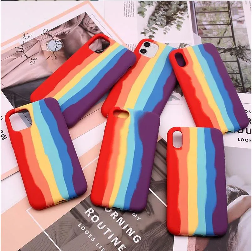 Rainbow Color iPhone Case TPU Mobile Phone Case for Iphones