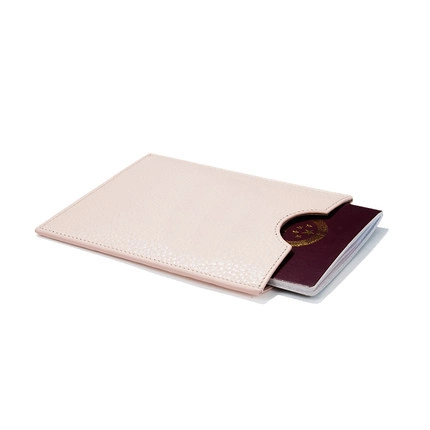 Pebbled PU Customized Slim Passport Holder for Travel