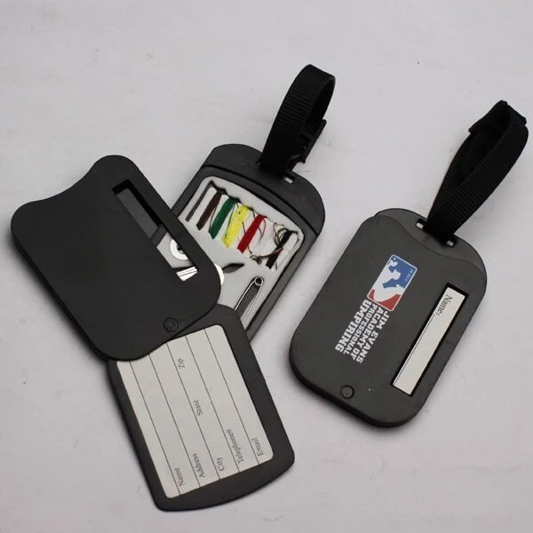 Luggage Shape Suitcase Luggage Tag with Strap for Travel