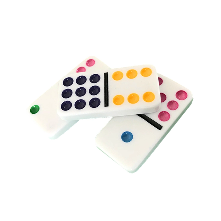Plastic Professional Domino Set with PVC Leather Box