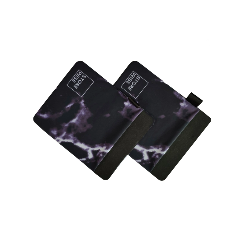 2022 Logo Custom Microfiber Phone Wallet Sticker Card Holder Convenient Microfiber Credit Card Cell Phone ID Card Wallet Card Holder