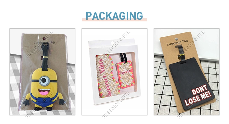 Favourable Price Custom PU Leather Luggage Tag Travel Luggage Tag