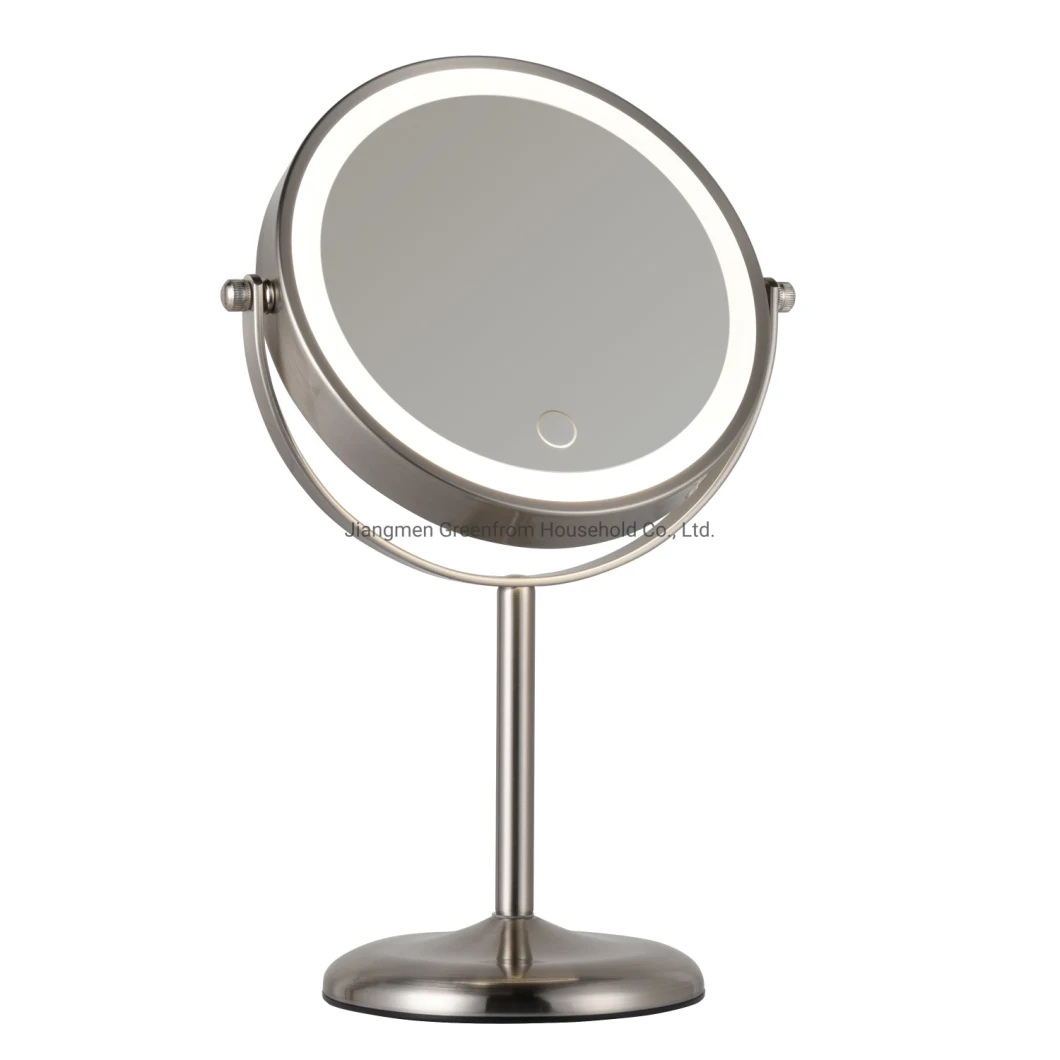 Rechargeable 7′′ HD Double Sided Tabletop Vanity Mirror for Makeup
