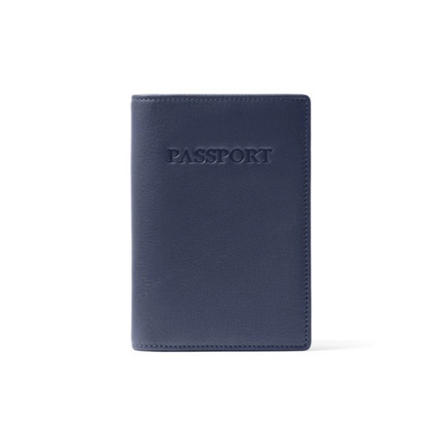 Travel Abroad Short Leather Case Cowhide Document Holder Passport Holder