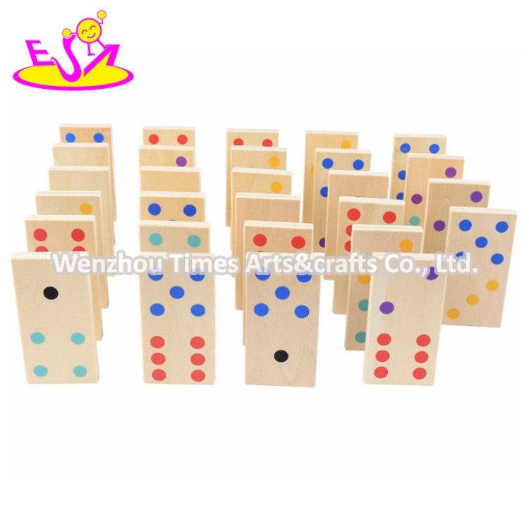 Top Sale Educational Wooden Domino Set with Customize W15A079