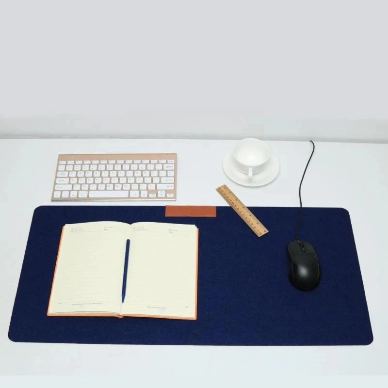 Custom Large Tapis De Souris Gaming Sublimation Long Blank Dual Sided Wool Felt Desk Pad Office Mouse Mat Writing