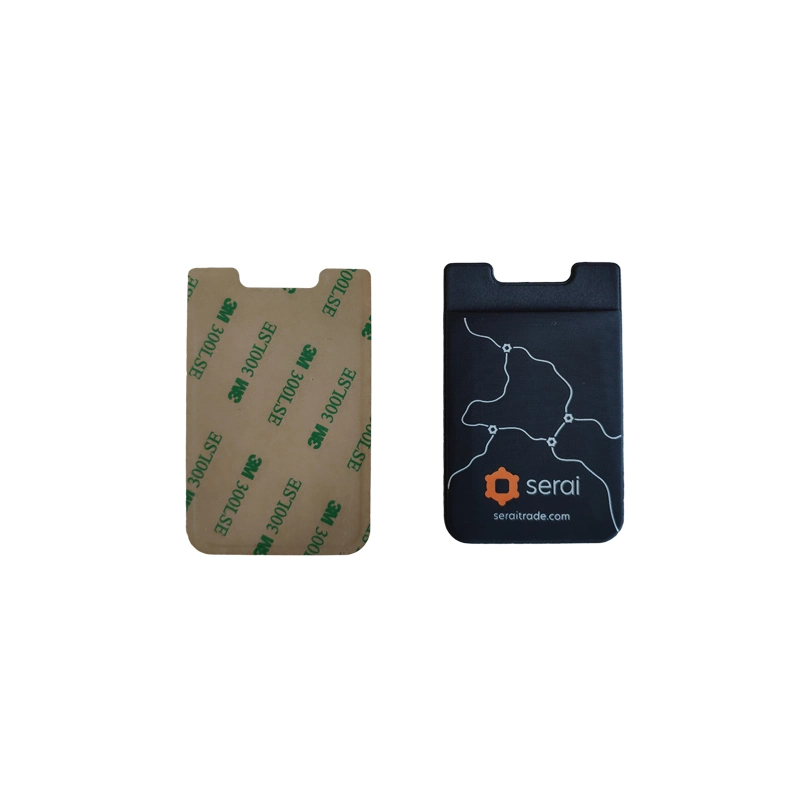 Promotional Item OEM 3m Adhesive Phone Credit Card Holder Delicate Lycra Cell Phone Card Holder Wallet