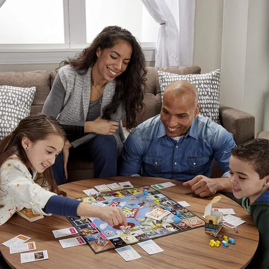 고품질 가족 게임, 알루미늄 하우징이 포함된 다채로운 더블 6 도미노 세트