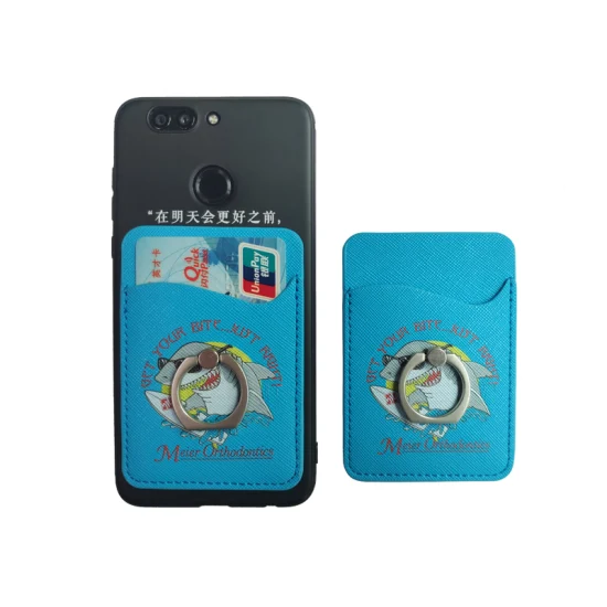 로고가 있는 생분해성 카드 홀더, 맞춤형 휴대폰 신용 카드 홀더